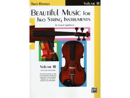 18448 beautiful music 3 for two string instruments skladby pro dva kontrabasy