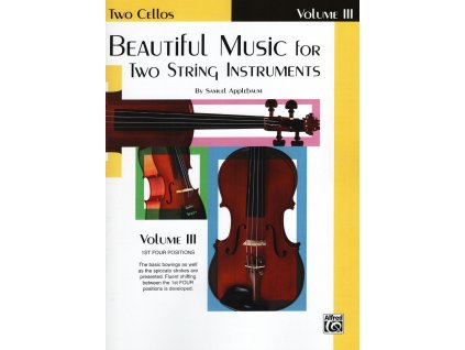 18424 beautiful music 3 for two string instruments skladby pro dve violoncella