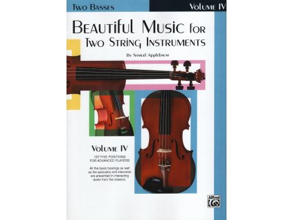 18451 beautiful music 4 for two string instruments skladby pro dva kontrabasy