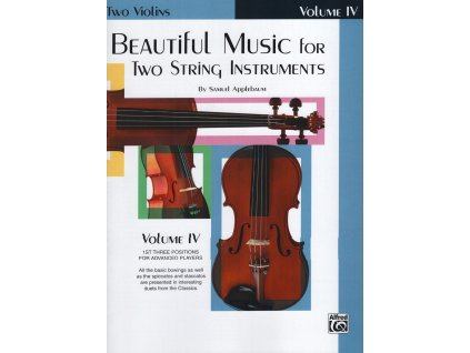 18418 beautiful music 4 for two string instruments skladby pro dvoje housle