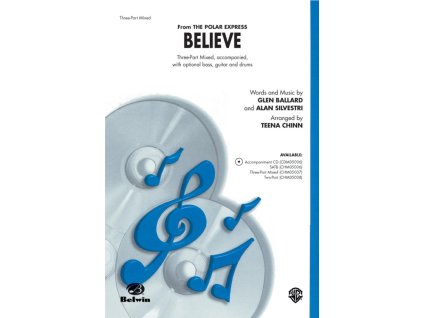 16921 believe from the polar express 3 part mix
