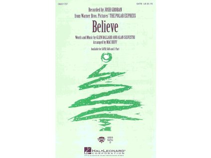 16915 believe from the polar express satb piano chords