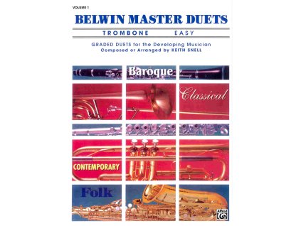 26239 belwin master duets easy 1 trombon pozoun
