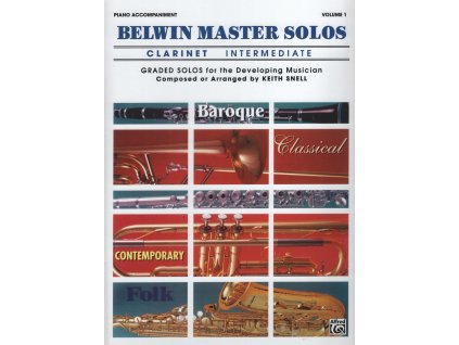 16957 belwin master solos intermediate clarinet klarinet klavirni doprovod