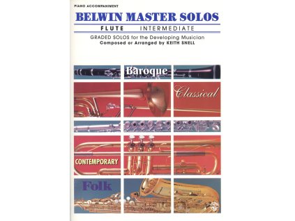 16963 belwin master solos intermediate flute pricna fletna klavirni doprovod