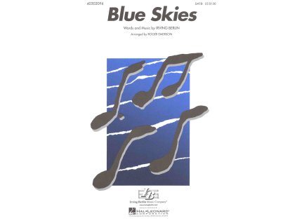 28831 blue skies satb piano chords