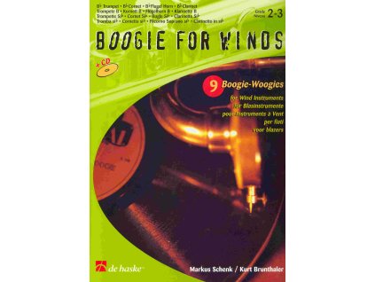 22222 boogie for winds cd trumpeta klarinet tenorovy saxofon
