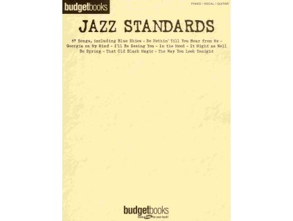 25348 budgetbooks jazz standards klavir zpev kytara