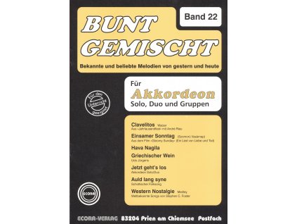 6535 bunt gemischt 22 zname melodie v uprave pro jeden nebo dva akordeony