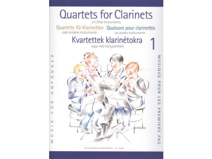 21619 clarinet quartets for beginners 1 kvarteta pro klarinet