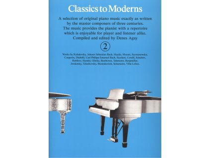 24697 classics to moderns 2 blue book 27 jednoduchych skladeb pro klavir 2
