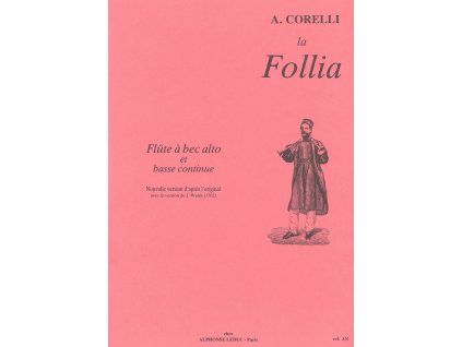 4354 corelli la follia pricna fletna basso continuo