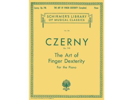 23395 czerny op 740 the art of finger dexterity umeni pohotovosti prstu klavir
