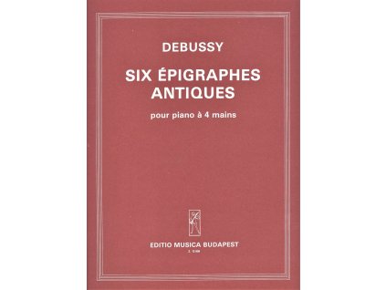4669 debussy six epigraphes antiques sest antickych epigrafu 1 klavir 4 ruce