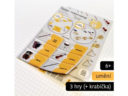 16693 domino hudebni nastroje pexeso