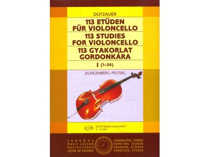 22798 dotzauer 113 studies for violoncello book 1 studies 1 34