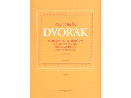 2380 dvorak moravske dvojzpevy op 20 32 38 urtext zpev dvojhlas a klavir