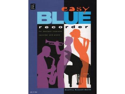 12718 easy blue recorder 8 jazzovych skladeb pro zobcovou fletnu a klavir
