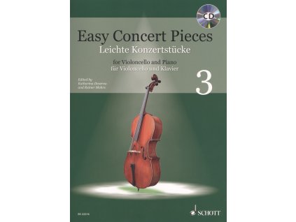 10897 easy concert pieces 3 cd snadne prednesove skladby pro violoncello a klavir