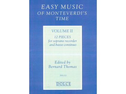 8581 easy music of monteverdi apos s time 2 zobcova fletna klavir basso continuo