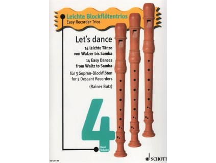 13048 easy recorder trios 4 let s dance tanecni melodie pro tri zobcove fletny
