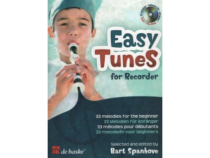 16462 easy tunes for recorder cd jednoduche skladbicky pro zobcovou fletnu