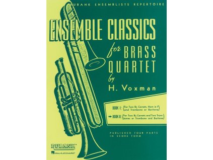 16594 ensemble classics for brass quartet 2 skladby pro dve trumpety a dva pozouny