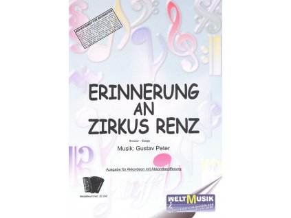 1243 erinnerung an zirkus renz vzpominka na cirkus renz gustav peter akordeon