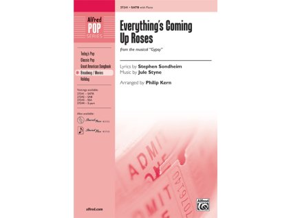 25852 everything apos s coming up roses from gypsy satb piano