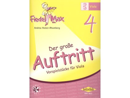 13849 fiedel max 4 der gro e auftritt cd viola snadne prednesove skladby