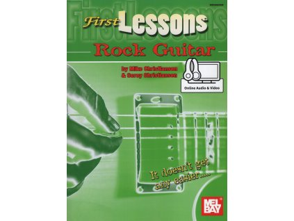 20929 first lessons rock guitar audio online kytara tabulatura