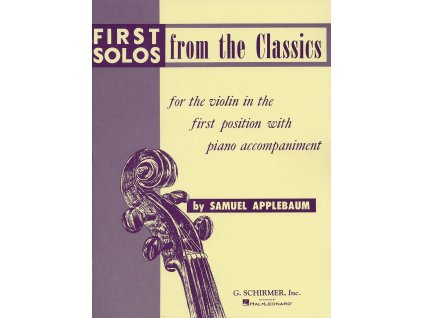6373 first solos from the classics housle a klavir