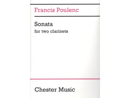 11677 francis poulenc sonata for two clarinets skladba pro dva klarinety bb a