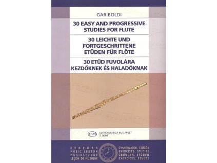 10456 gariboldi 30 easy and progressive studies for flute pricna fletna