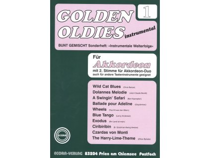 5560 golden oldies for accordion 1 skladby v uprave pro jeden nebo dva akordeony