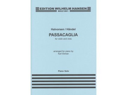 9973 halvorsen handel passacaglia klavir solo