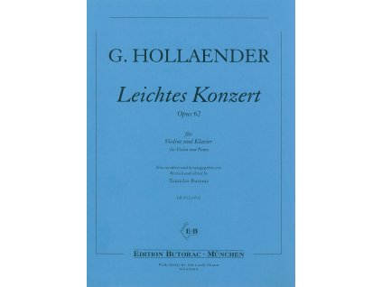 17491 hollaender leichtes konzert op 62 housle a klavir