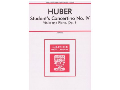 4537 huber student apos s concertino no iv op 8 housle a klavir