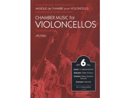 11251 chamber music for violoncellos 6 pet skladeb pro tri violoncella