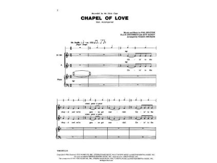 29854 chapel of love ssa piano chords