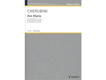 7684 cherubini ave maria for alto baritone a klavir