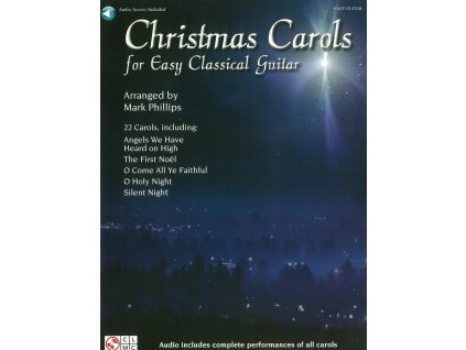 1141 christmas carols for easy classical guitar audio online kytara tabulatura