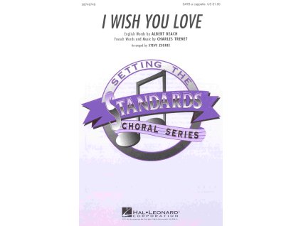 25729 i wish you love satb a cappella