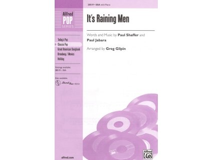 4930 it apos s raining men ssa piano