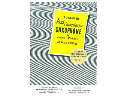 24799 jazz conception for saxophone by lennie niehaus 4 yellow cd for eb instruments