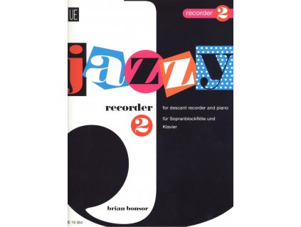 9784 jazzy recorder 2 pet jazzovych skladeb pro zobcovou fletnu a klavir