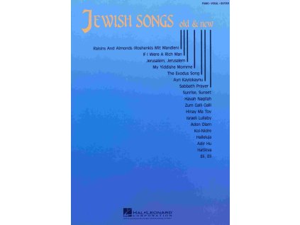 24832 jewish songs old new klavir zpev kytara
