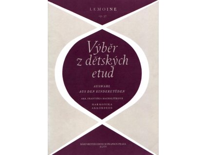13297 lemoine vyber detskych etud pro akordeon op 37