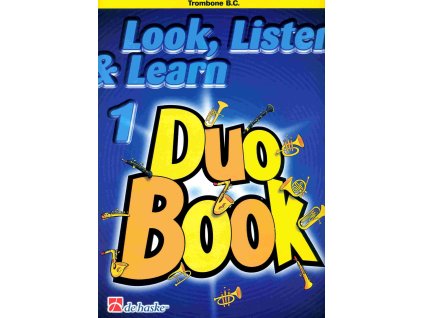 25450 look listen learn 1 duo book for trombone pozoun