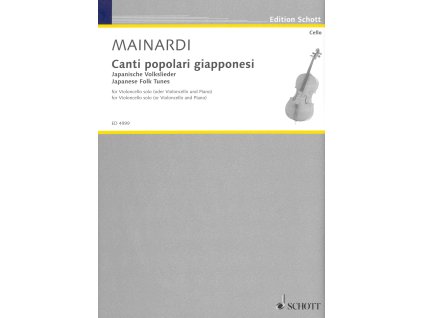 28801 mainardi japanese folk tunes violoncello a klavir